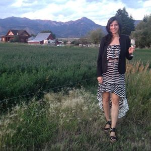 Parker silk strapless dress (S) - great for summer